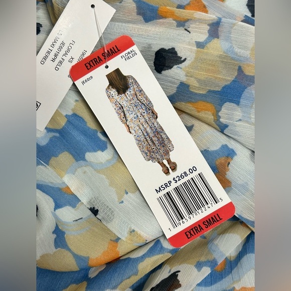 New! Joie Limited Edition Floral Fields Cottagecore Prairie Tiered Dress - Picture 4 of 14